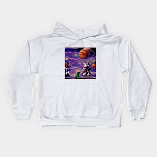 Space basketball Kids Hoodie